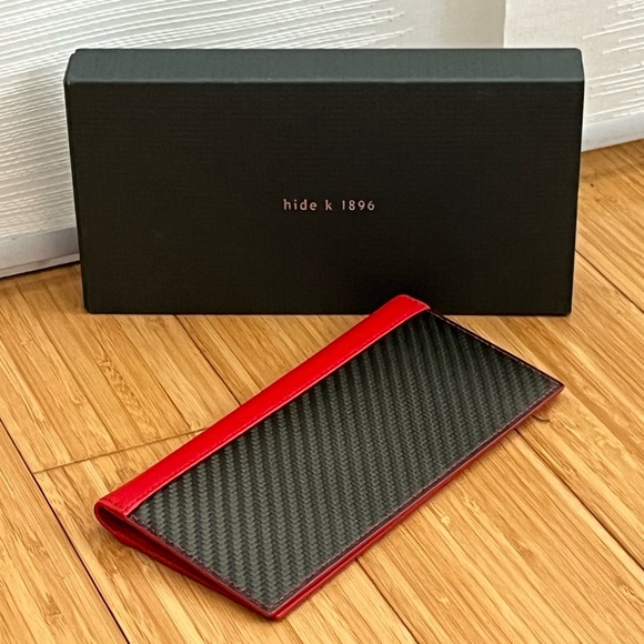 hide k 1896 RFID Leather Long Red Wallet - Picture 12 of 12
